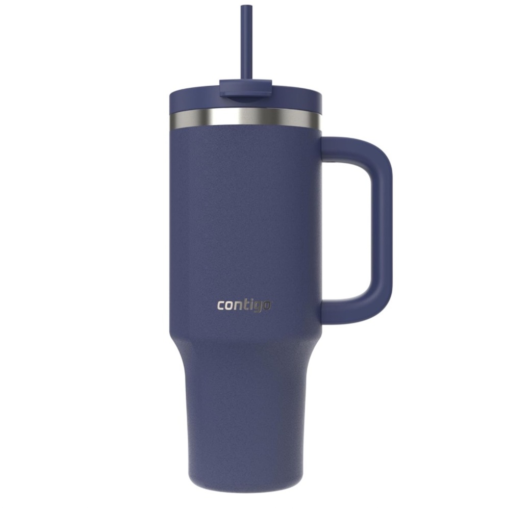 Contigo Streeterville Tumbler, 40 oz (1.18 L) w/Straw, Indigo Powder